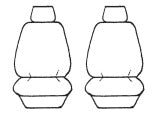 Velour Seat Covers Set Suits Mitsubishi Outlander 7 Seater 11/2006-10/2012 3 Rows