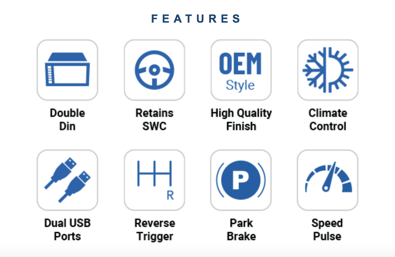 Facia Kit Double Din Piano Black Install Kit Suits Falcon BA BF Territory SX SY FP9750PB