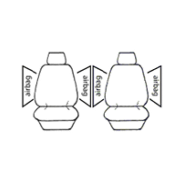 Esteem Velour Seat Covers Set Suits Mitsubishi Outlander ZM ES 4 Door Wagon 8/2021-On 2 Rows