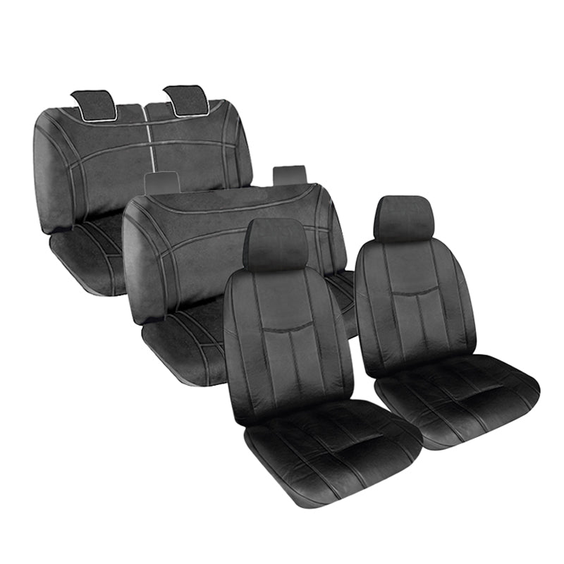 Empire Leather Look Seat Covers suits Toyota Prado 150 Series GXL 7 Seater 6/2021-7/2024