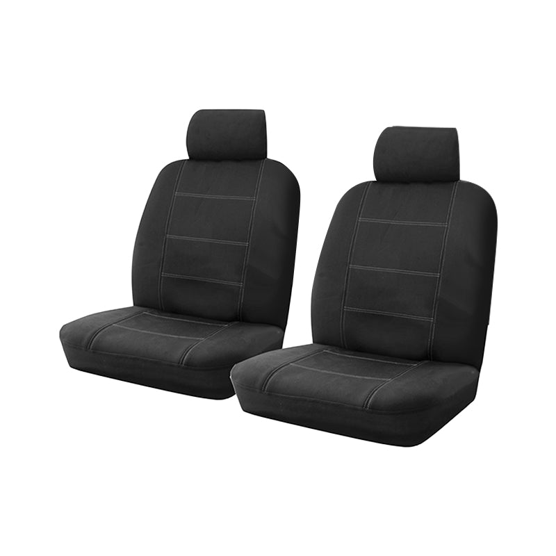 Custom Front Seat Covers Wet Wild Neoprene suits Suzuki Mighty Boy 1985-1988 Black/Black Stitching