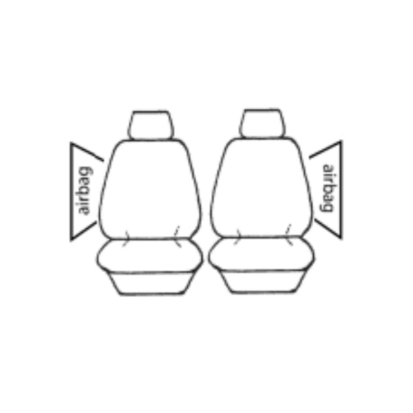 Wet N Wild Neoprene Seat Covers Set Suits MG ZS ZS32 Excite / Essence / Hybrid+ / Essence Hybrid+ Wagon 9/2024-On 2 Rows