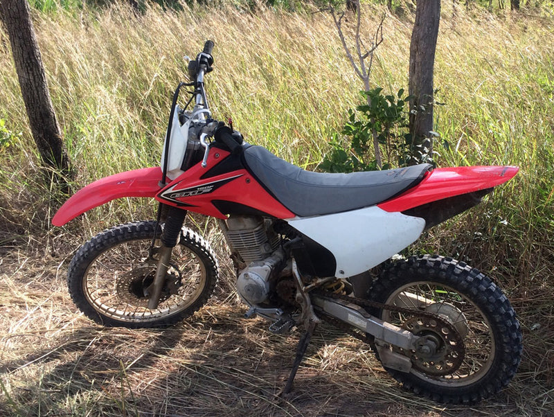 Motorcycle Padded Canvas Seat and Tank Cover Suits Honda XR400M Motard Shrouds Removed 2006-On AH350BP All-in-One