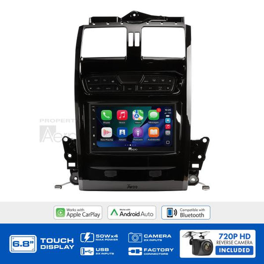 6.8" Multimedia Receiver Suits Falcon BA BF Territory SX SY & Ford Falcon BA-BF Piano Black AX9750PB