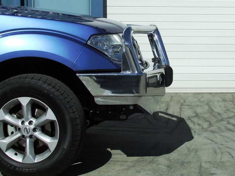 ECB Bull Bar Suits Nissan Navara D40 All 2.5L 4cyl Variants with Smooth/Rounded Bumper 12/2005-On