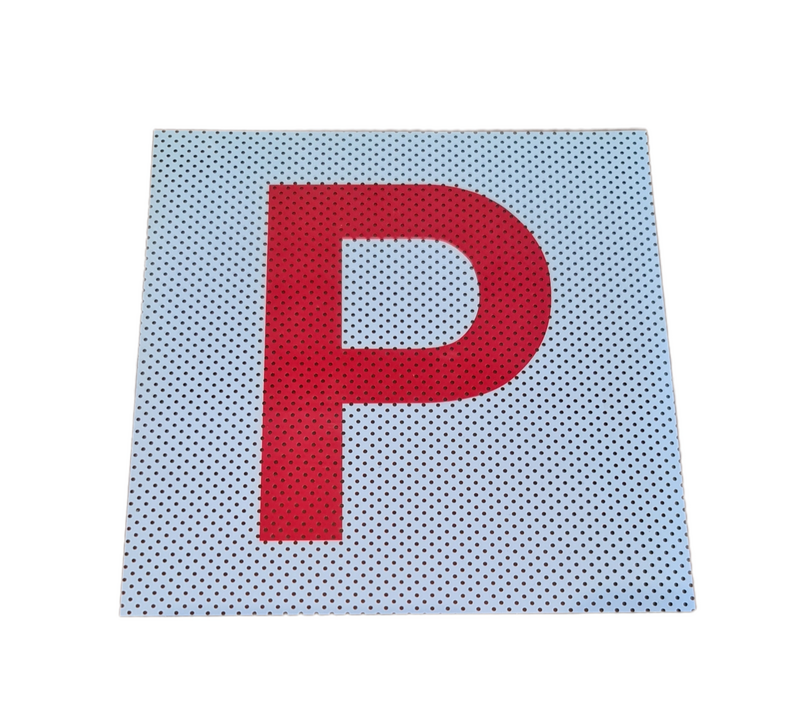 Clear Vision Electrostatic P Plates One Pair