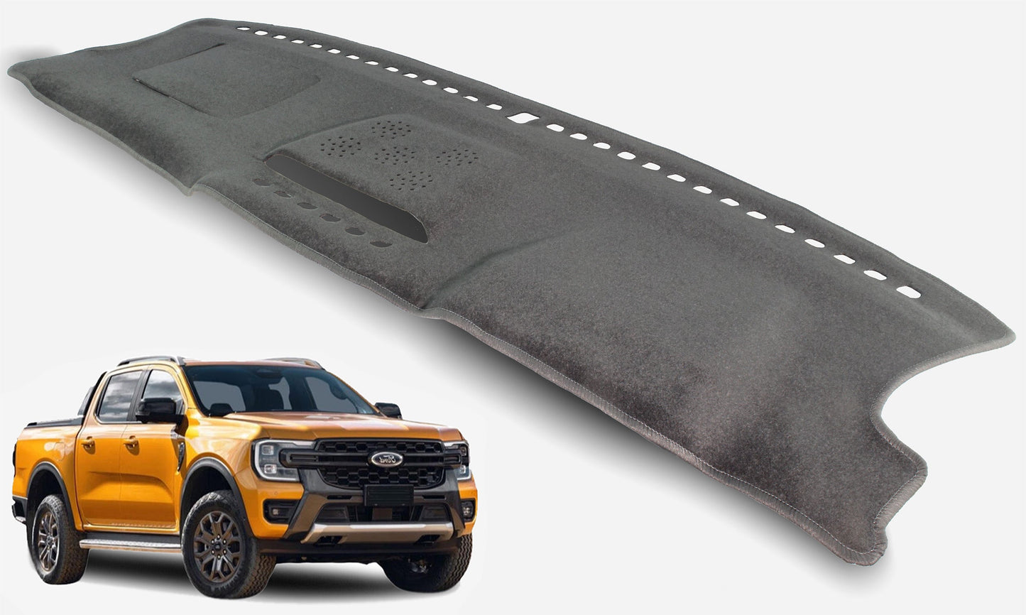 Dashmat Suits Ford Ranger PY All models incl Wildtrack 7/2022-On With centre speaker and no front glovebox F79S01 Black