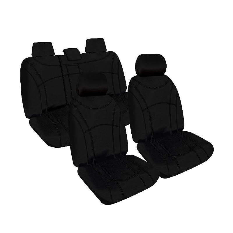 Getaway Neoprene Seat Covers Suits Suzuki Jimny GJ 11/2018-On Black Stitch