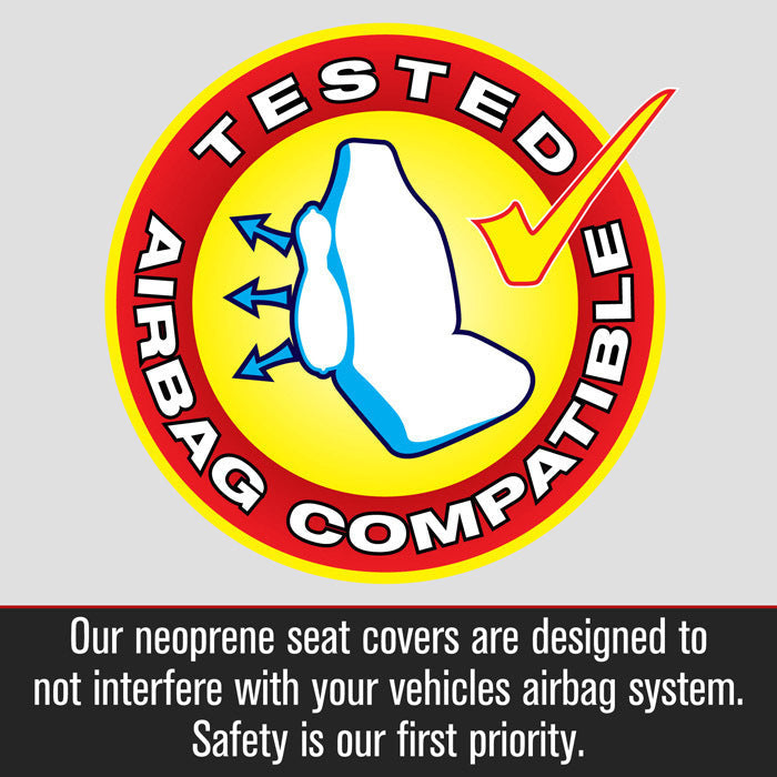 Getaway Neoprene Seat Covers Suits Subaru Impreza G6/GU 2.0L, 2.0R, 2.0S Hatch 10/2023-On Black Stitch
