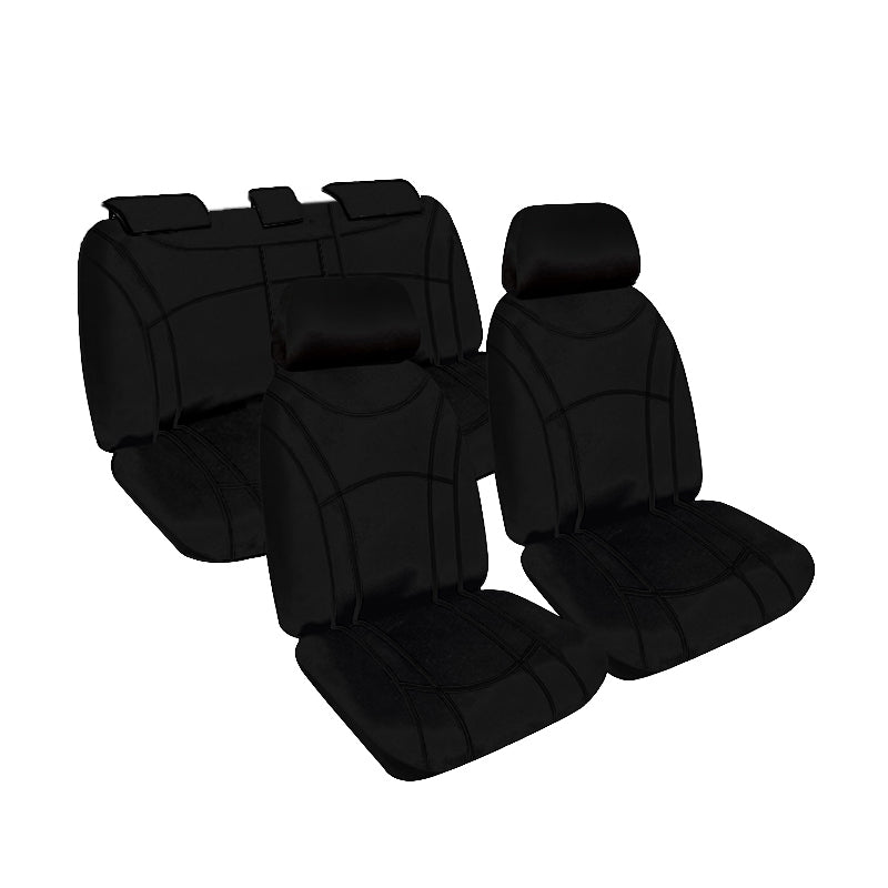 Getaway Neoprene Seat Covers Suits Subaru Impreza G6/GU 2.0L, 2.0R, 2.0S Hatch 10/2023-On Black Stitch