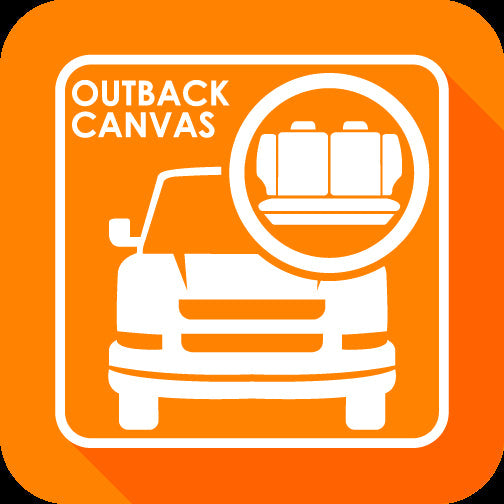 Outback Canvas Seat Covers Suits Holden Colorado RG Crew Cab-LS/LT/LTZ 6/2012-8/2016 Charcoal