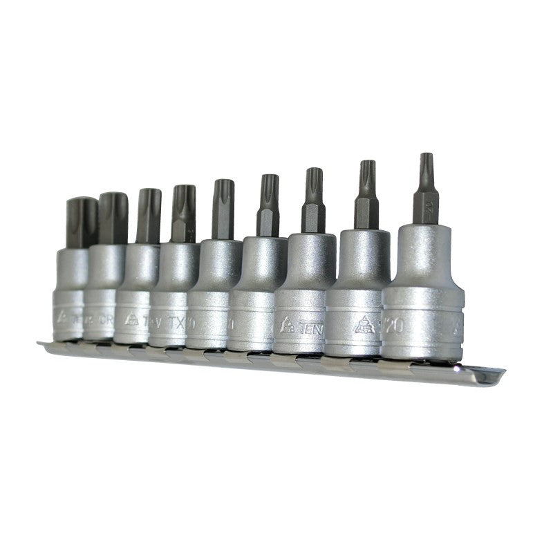Teng Tools - 9 Piece 1/2 inch Drive Torx Socket Set M1213TX