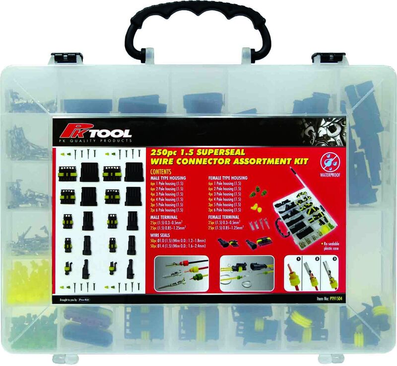Wire Connector Assortment - 250Pc Superseal Waterproof Multi Connectors