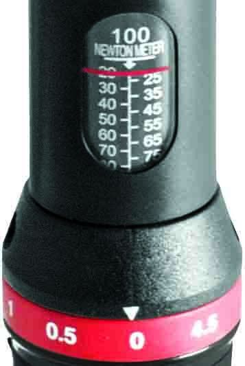 Torque Wrench - 3/8  Drive With Window Indicator Click Type 20 To 100Nm With Case