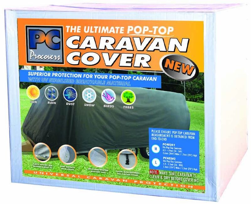 Caravan Cover - Pop Top Medium Fits Overall Length - 14  - 16 , 104 Wide