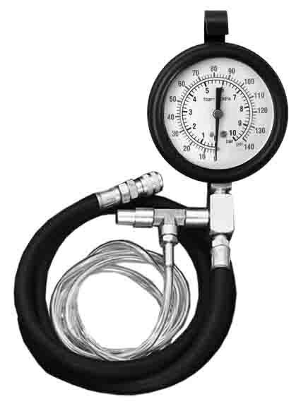 Efi Fuel Pressure Tester Kit - 46Pc Master Single Gauge 140Psi