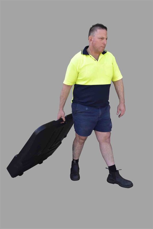 Drain Pan - 23Ltr Low Profile With Handle & Wheels 95 X 75 X 15Cm