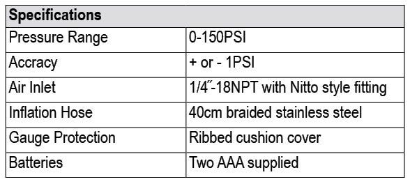Tyre Inflator - Digital 150Psi