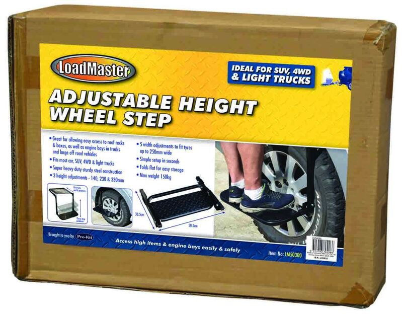 Wheel Step - Adjustable Height Steel Frame 56 X 21Cm (22Inch X 8-1/4Inch)