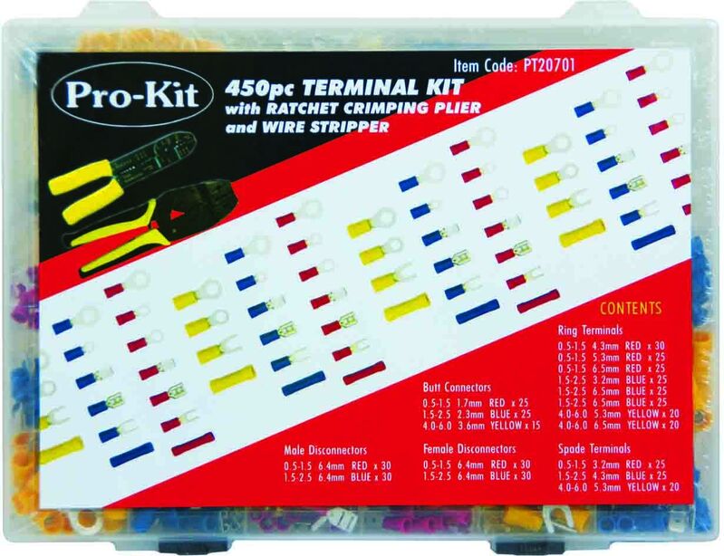 Terminal Kit - 452Pc Mixed Terminals