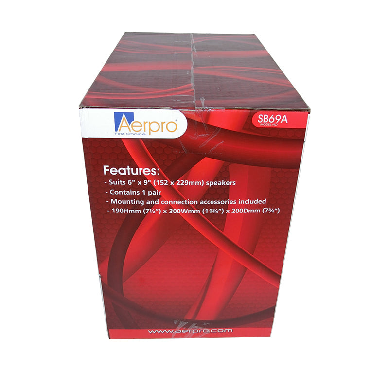 6x9 MDF Carpet Speaker Box One Pair SB69A