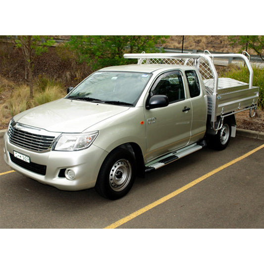 Side Steps suits Toyota Hilux Extra Cab 10/2015-On Integra Steps Black