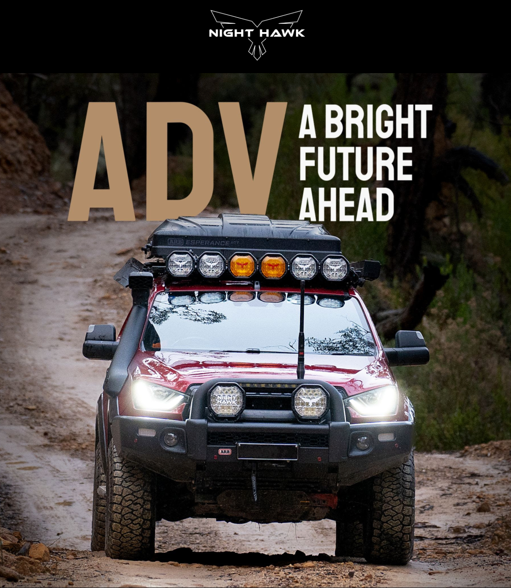 Night Hawk ADV 7" LED Combo Driving Lights NHA180AK