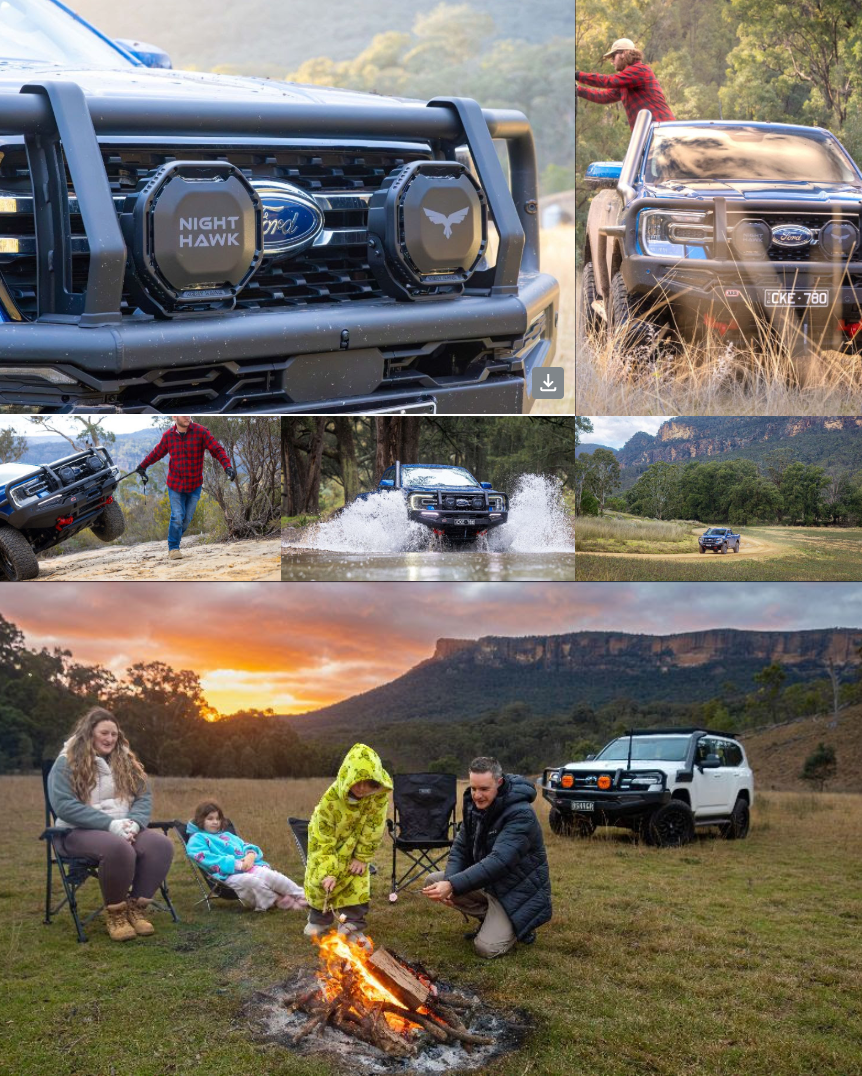 Night Hawk ADV 7" LED Combo Driving Lights NHA180AK