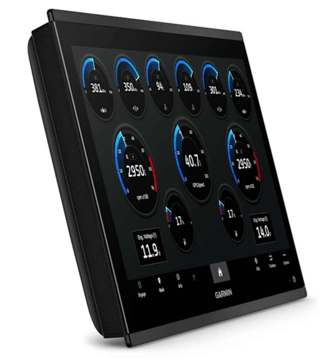 Garmin OnBoard System Premium Chartplotter with Worldwide Basemap 19 ...