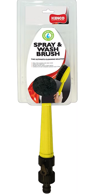 Deluxe Car Spray and Wash Brush with Click On Hose Fitting KB-WW-SPW