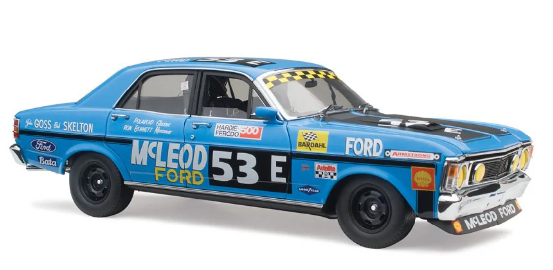 1:18 Classic Carlectables  1970 Ford XW Falcon 53E John Goss/Bob Skelton 18843