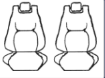 Velour Seat Covers Set Suits Toyota C-HR NGX10R/NGX50R No Badge/Koba Wagon 10/2023-on [Colour: Charcoal]