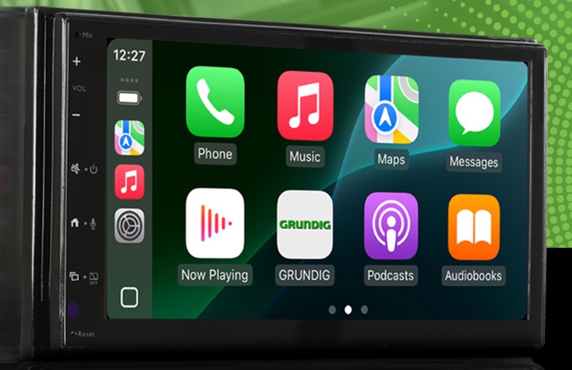 Grundig 6.8" Wireless Double Din AV GPS Bluetooth Receiver Touch-screen GX-3900
