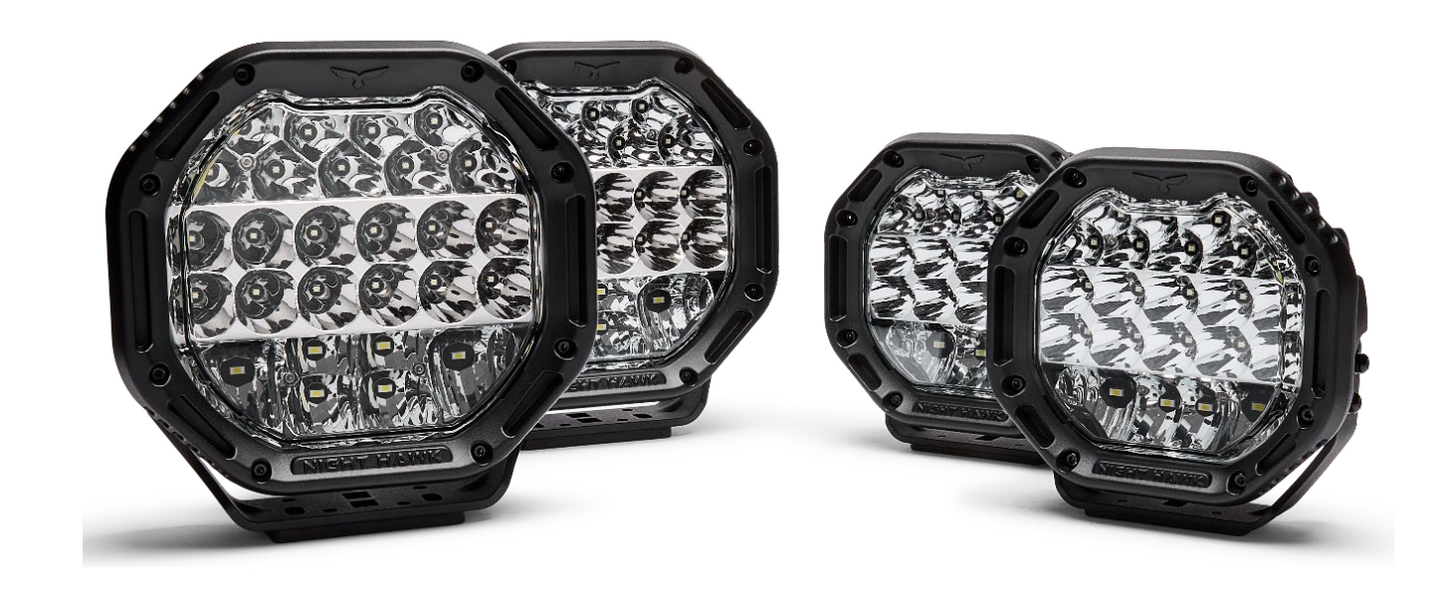 Night Hawk ADV 7" LED Combo Driving Lights NHA180AK