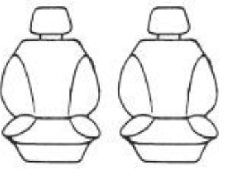 Custom Front Seat Covers Wet Wild Neoprene suits Suzuki Mighty Boy 1985-1988 Black/Black Stitching