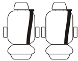 Custom Made Canvas Seat Covers suit VW Transporter T6 7/2015-On 3 Rows