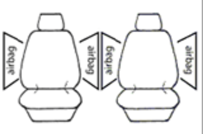Canvas Seat Covers Suits GWM Cannon NPW Premium Single Cab 2/2025-On OUTF7525BLK