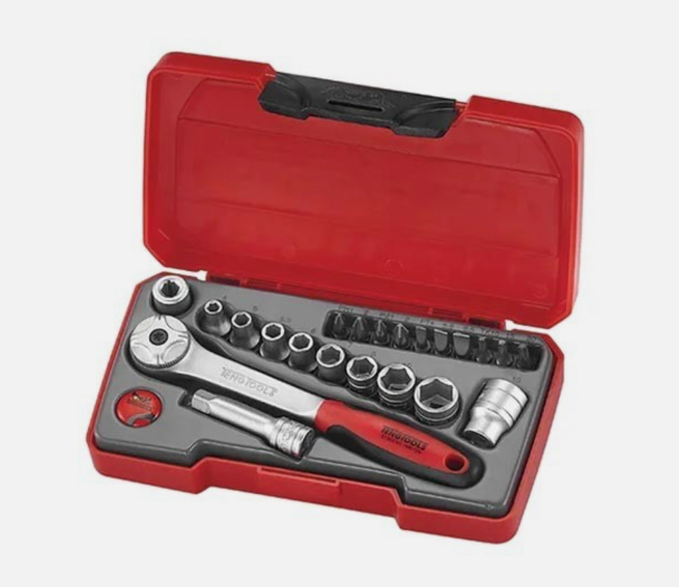 Teng Tools  22 Piece 1/4 inch Drive Socket Bit Tool Set T1422