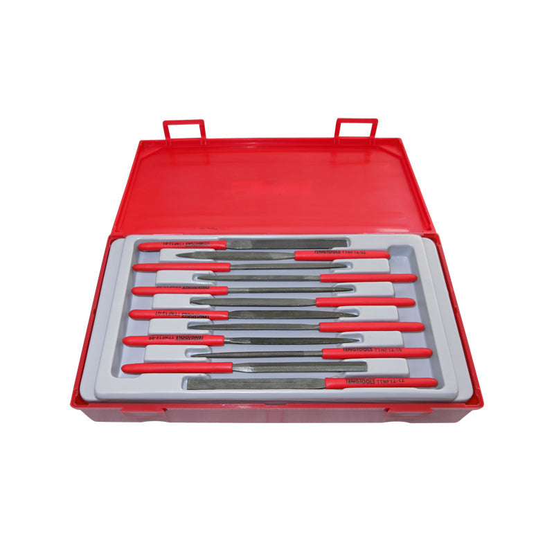 Teng Tools - 12 Piece Needle File Set TC-Tray Flat TTNF12 – Motoquipe ...
