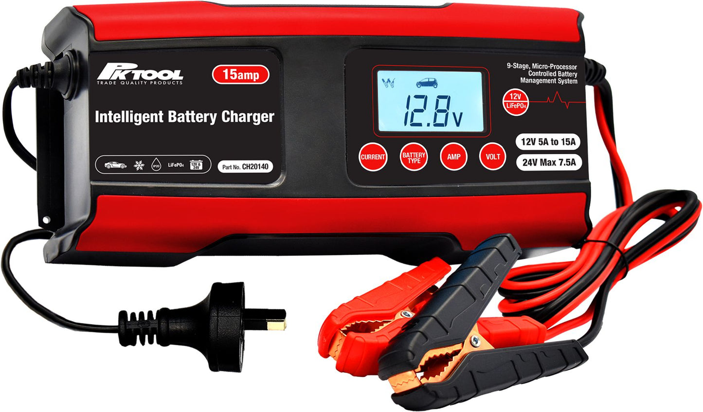 Battery Charger  - 12V & 24V Intelligent Micro-Processor Management Control CH20140