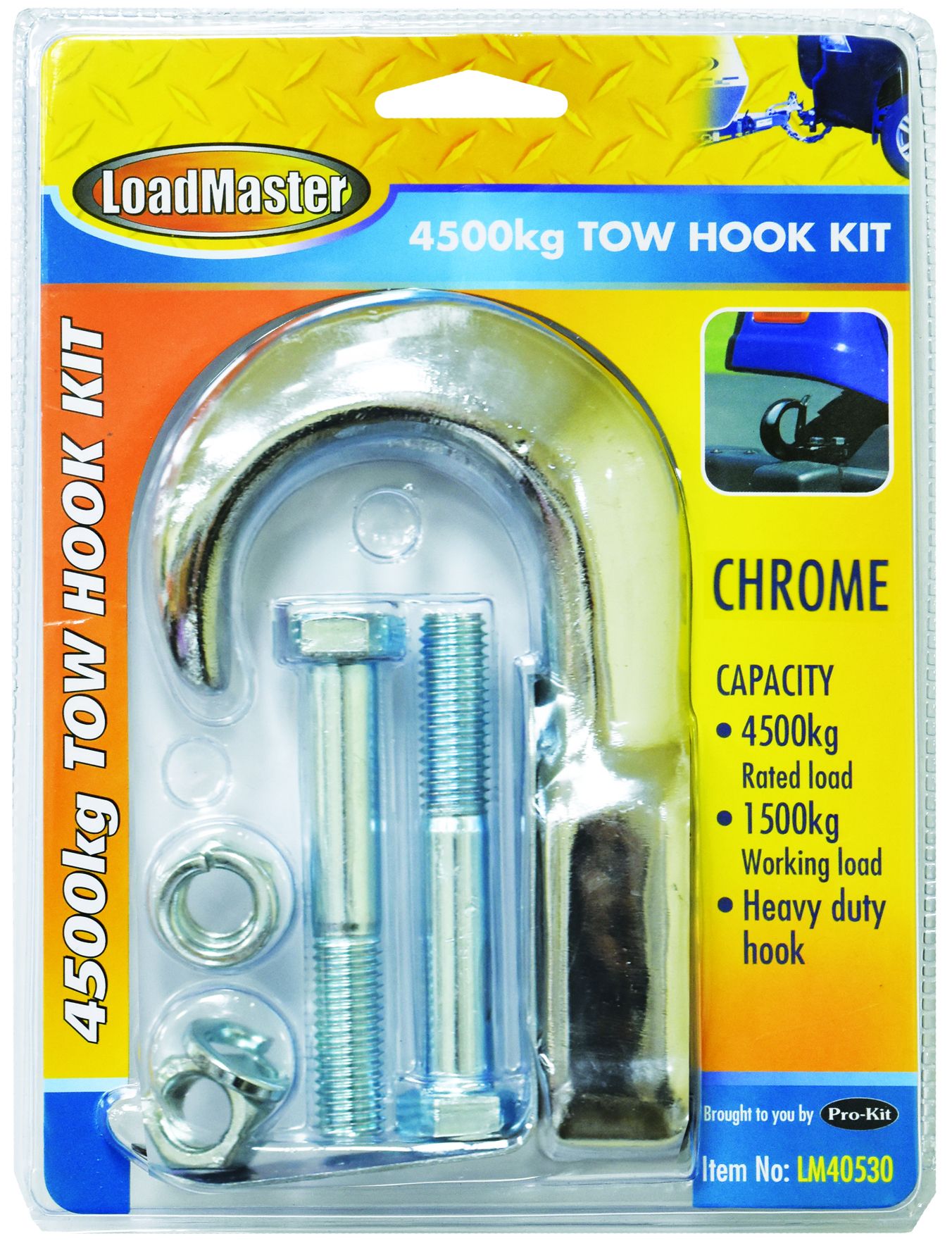 Towing Accessories: Tow Hook Kit Chrome 4500Kg LM40531
