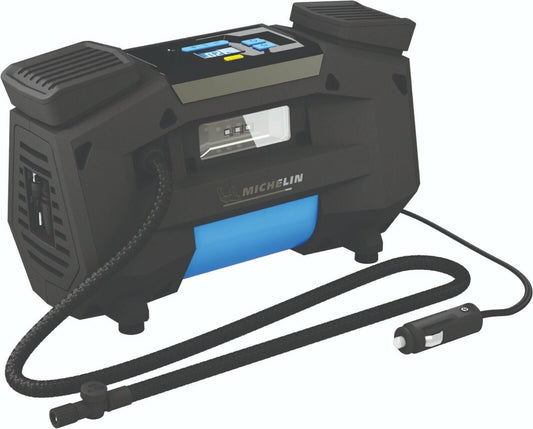 Michelin Super Fast 12V Tyre Inflator Twin Piston Air Compressor Programmable 12314